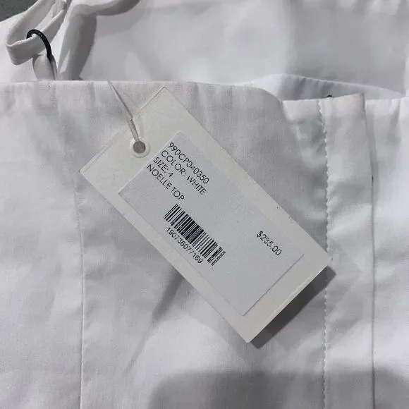 Milly Noelle Cold-Shoulder Ruffle Top Size 4 NWT MSRP $285 - Picture 6 of 6